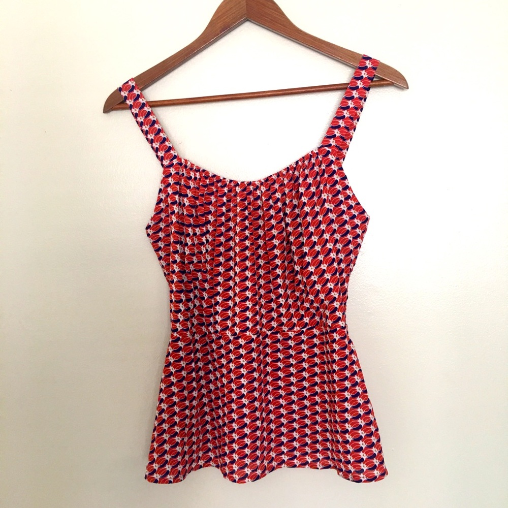 CAbi Women's Tank Dream Day Peplum Size 6